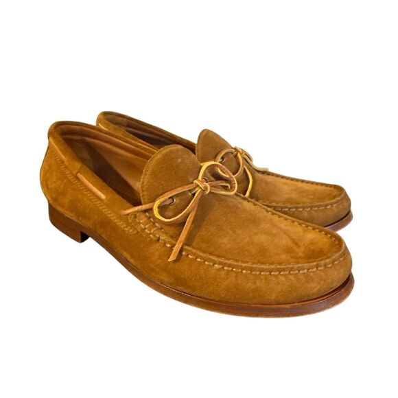H.S. Trask suede brown loafers boat shoes size 10 - Picture 1 of 11